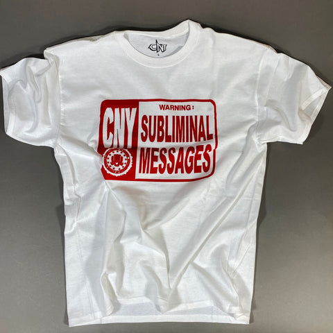 CNY NYC (U/N) SUBLIMINAL MESSAGE SHORT SLEEVE TEE
