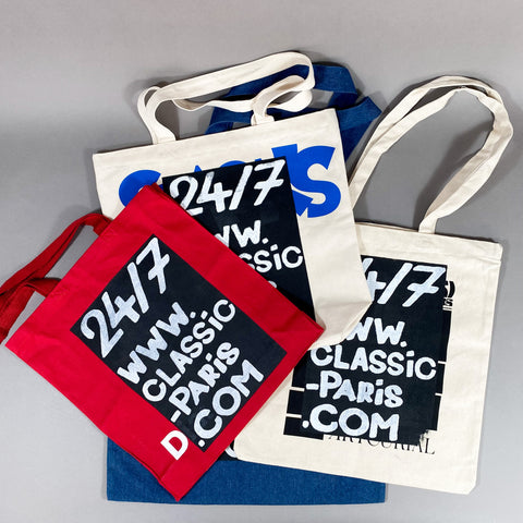 PRINTED OVER TOTE BAGS