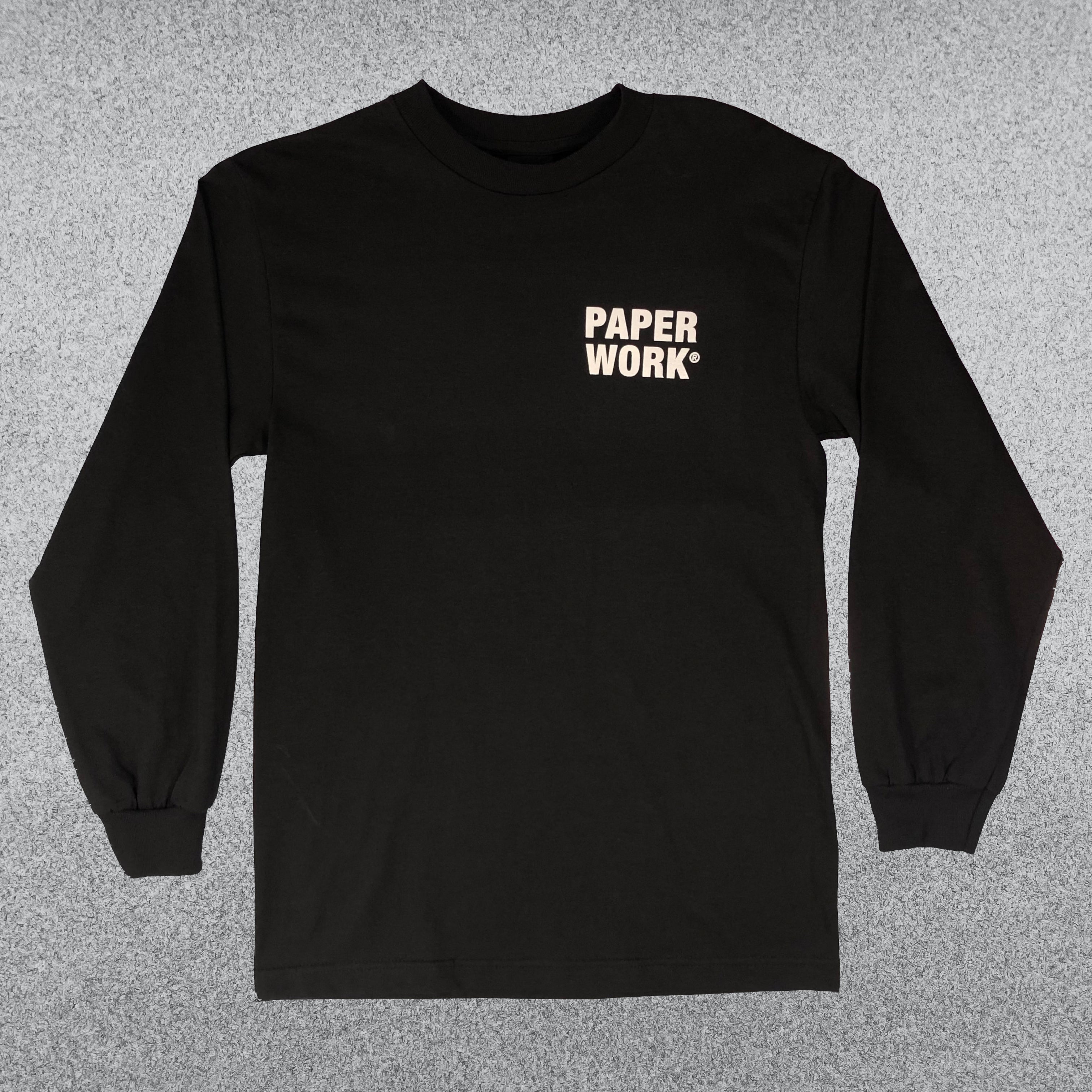 PAPER WORK BLACK LONG SLEEVE