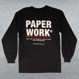 PAPER WORK BLACK LONG SLEEVE