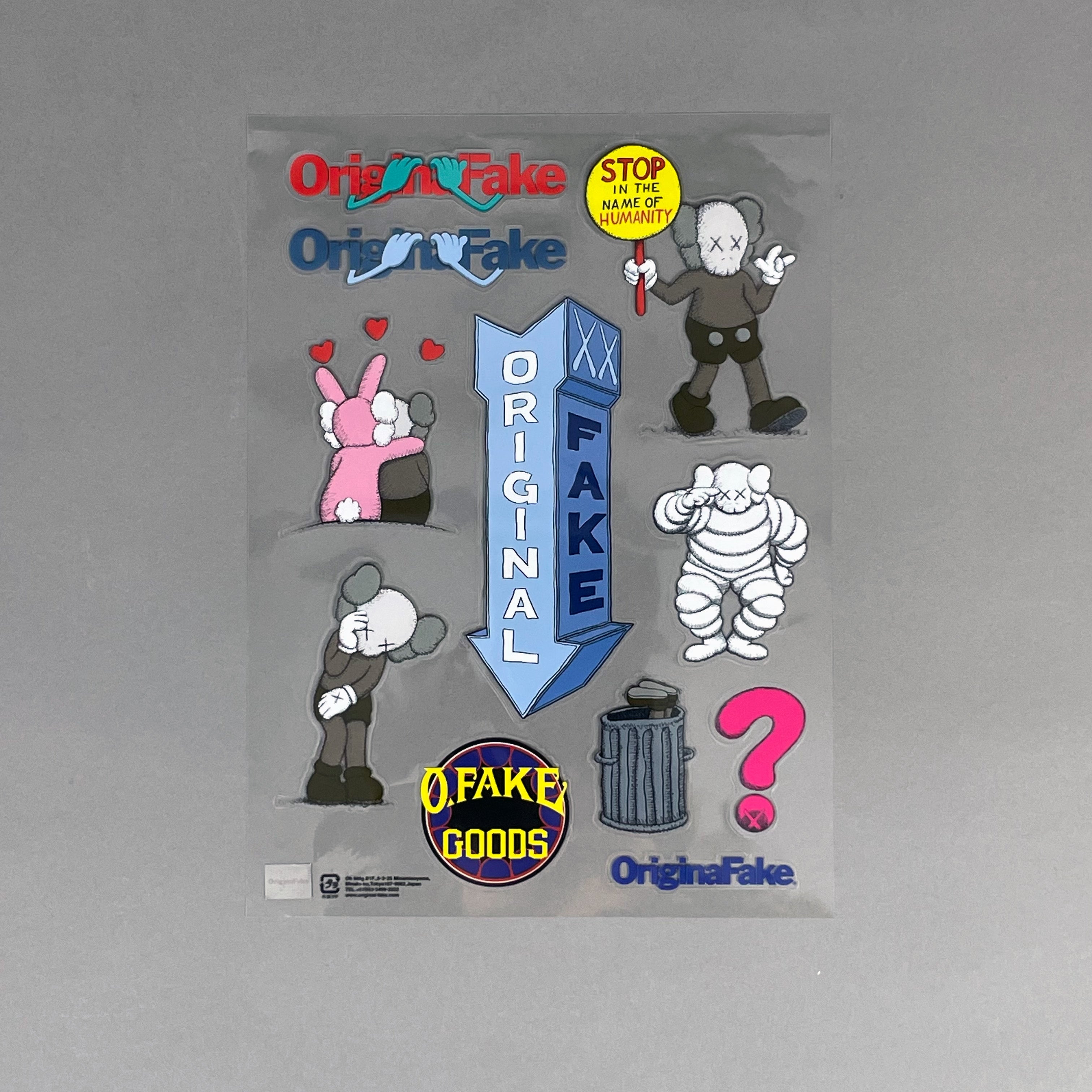 KAWS ORIGINALFAKE STICKERS